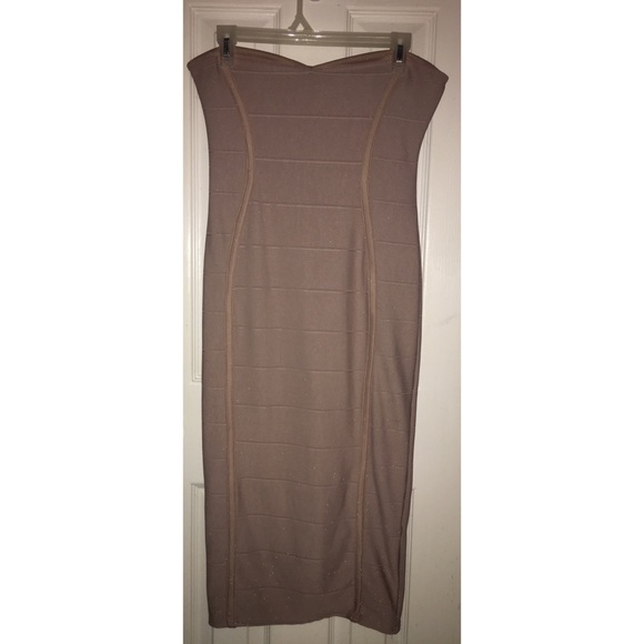 Boohoo Night Strapless Dress - Picture 1 of 5